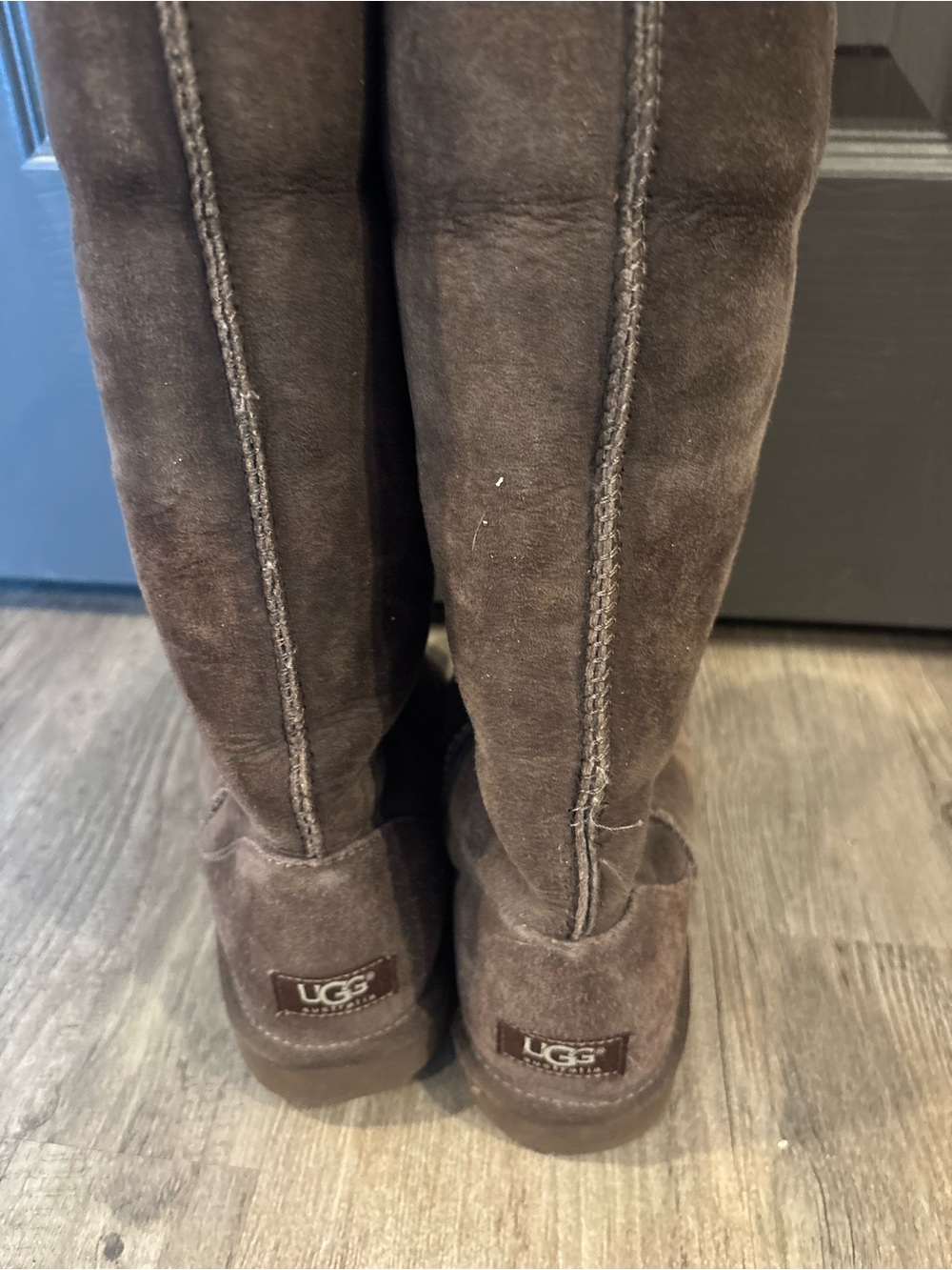 UGG Women's Over-the-Knee Suede Boots in Dark Brown